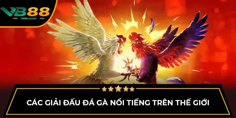 Các giải đấu đá gà nổi tiếng trên thế giới